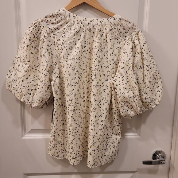 Vince Camuto Raglan Puff Sleeve Blouse - Picture 4 of 7